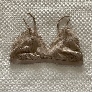 Talula lace Bralette - Aritzia - light taupe